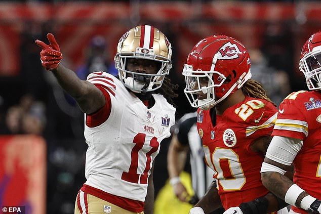 Aiyuk was San Francisco's leading receiver last season - his second consecutive streak with over 1,000 yards