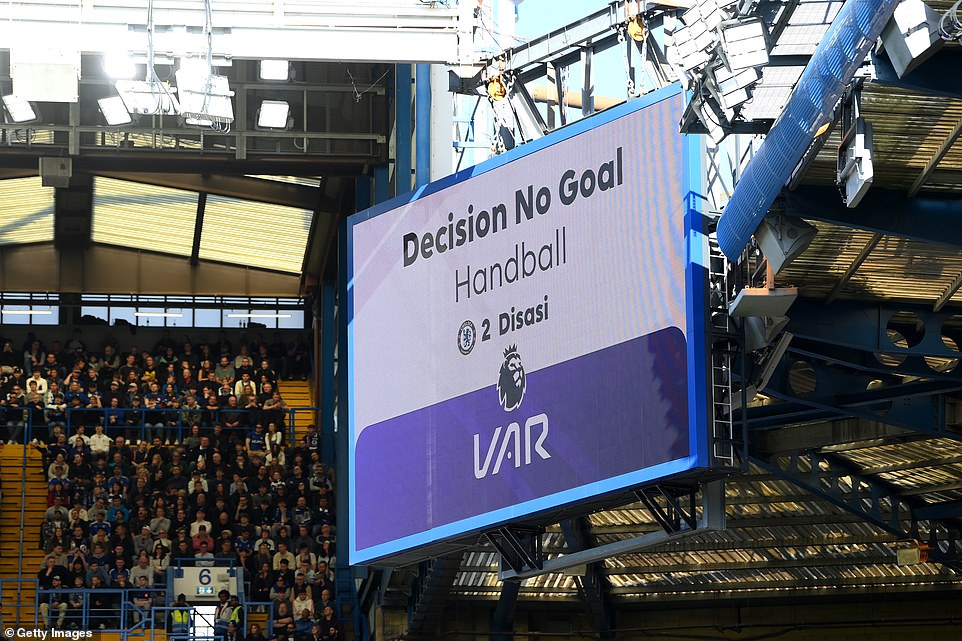 VAR disallowed the goal but decided to uphold the controversial penalty awarded later in the half