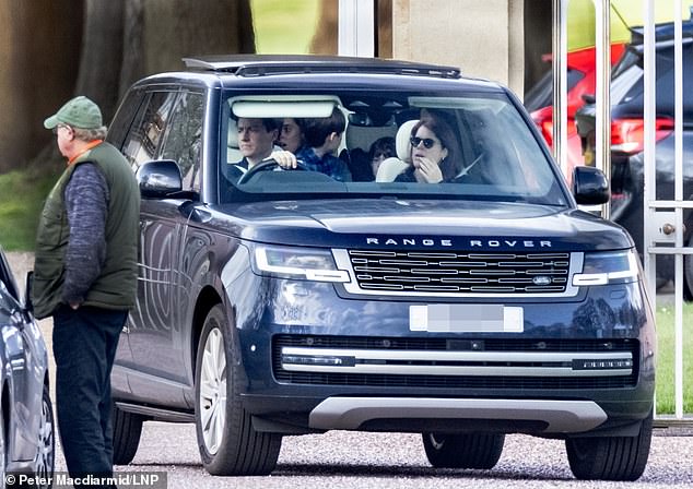 The quartet was seen driving near Windsor Castle, but it is not known exactly if they were on their way