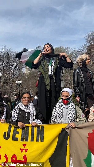 The demonstrators dispersed in Union Square about three hours after the march began