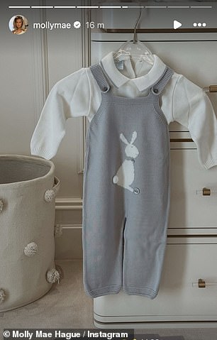 Molly-Mae shared a photo of Bambi's outfit of the day - themed around Easter Sunday