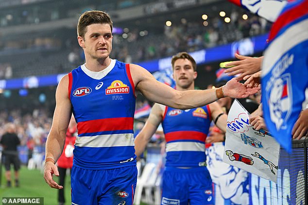 It was a triumphant night for Chris as the Western Bulldogs scored a 76-point victory over the West Coast Eagles