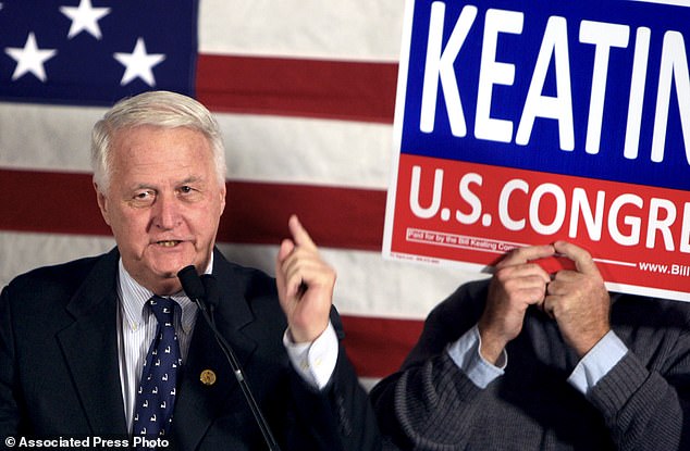 Delahunt speaks at Rep.-elect's victory party.  Bill Keating in 2010