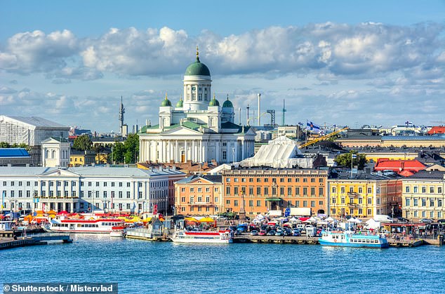 Finland has been named the happiest country in the world for the seventh year in a row, according to an annual UN-sponsored index.  In the photo, Helsinki