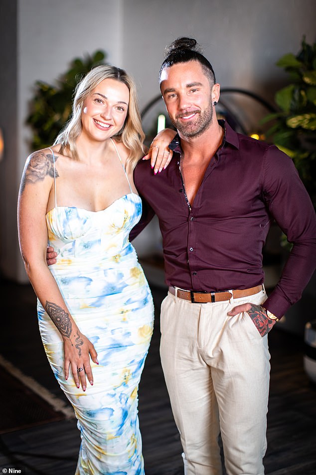 The controversial groom joined presenters David Campbell and Belinda Russell from the Gold Coast, while Tori made an appearance from Melbourne