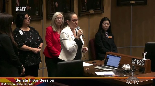 Arizona Democratic Senator Eva Burch announced on the House floor that she needs an abortion and blasted her colleagues for the state law that has made receiving one difficult