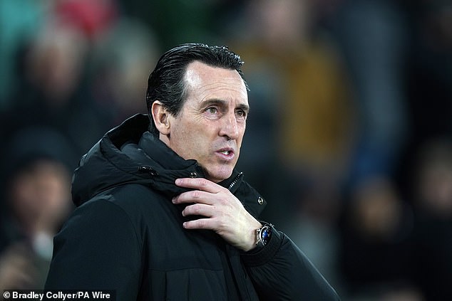 Unai Emery's side currently occupy fourth place and appear to be in good shape to secure Champions League qualification next season