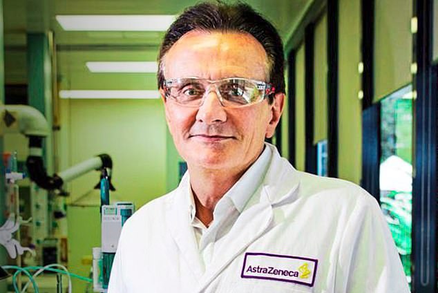 Mon ami: Astrazeneca boss Pascal Soriot will put £450 million into researching, developing and producing new vaccines at his factory in Speke, Liverpool
