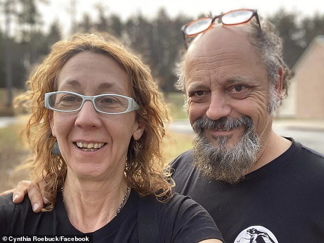 David Morris (right with his partner) says squatters have been living on his property in southeast Atlanta since the start of the COVID-19 pandemic