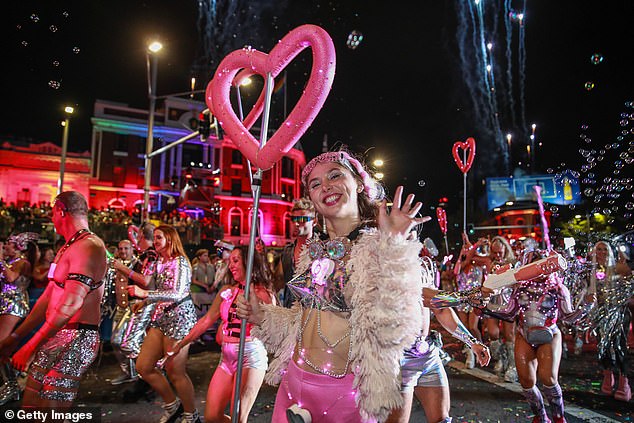 Some Australians are calling for Sydney's annual Mardi Gras parade (pictured) to be banned as they are outraged by its 'absolute filth' on Saturday night