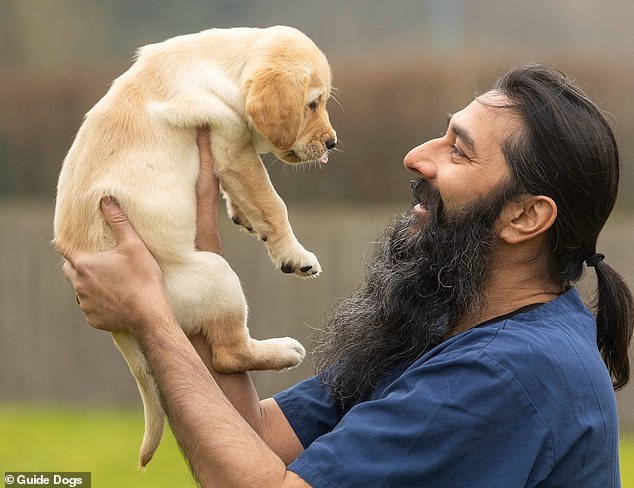 Up to 1.2 million dogs in Britain are afraid of people with beards and mustaches, figures show