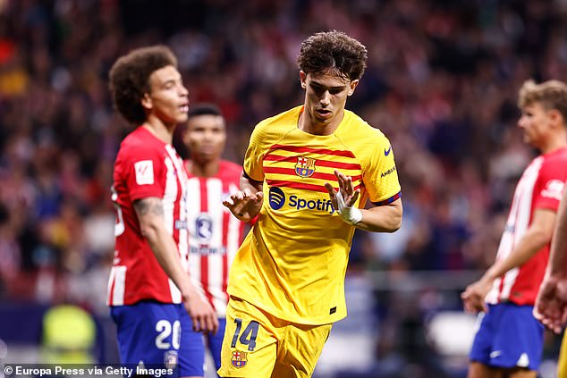 Joao Felix returned to his parent club Atletico Madrid and opened the scoring for Barcelona