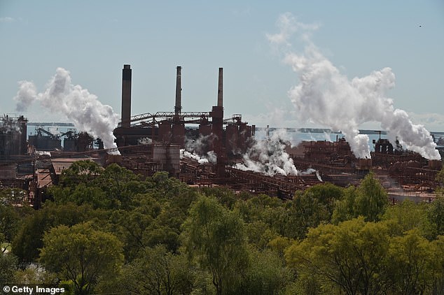 The breach threatens to have major consequences for industrial plants in Gladstone, such as the Rio Tinto Yarwun refinery (pictured), and for a limited number of homes.