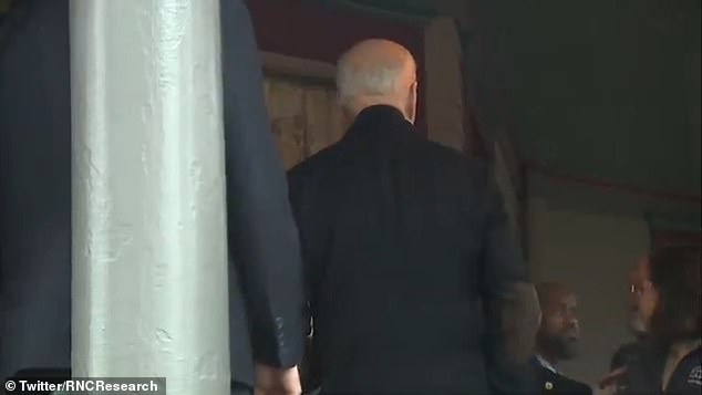 President Joe Biden, 81, visited the city of Saginaw on Thursday during the Michigan leg of his re-election campaign