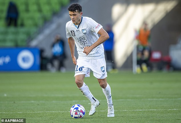 Patrick Yazbek's loyalty to Australia is taken to task by Lebanon coach Miodrag Radulovic (Yazbek is pictured playing for Sydney FC in 2022)