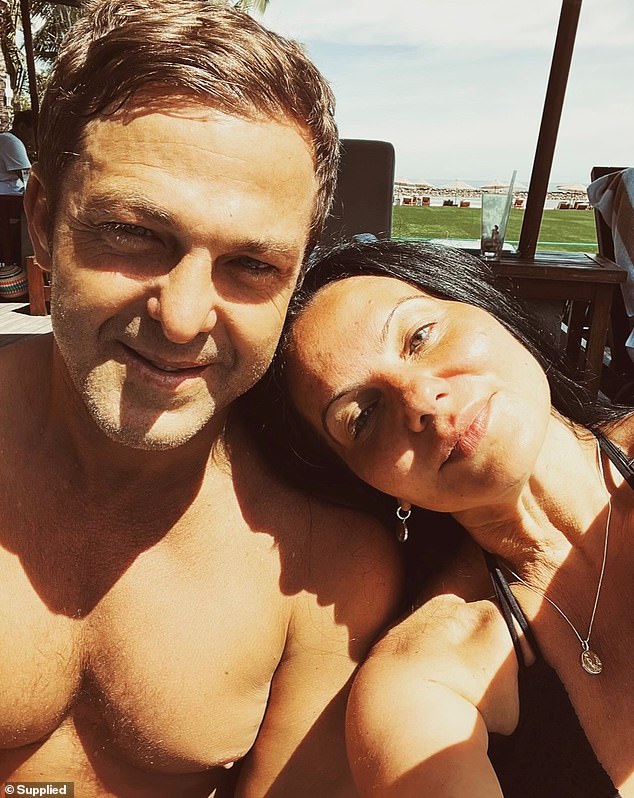 Zoran Vidovic (left) plunged to his death in Bali.  His fiancée, criminal lawyer Zagi Kozarov (right), 50, desperately tried to cling to him as he teetered on the edge before witnessing his horrific fall