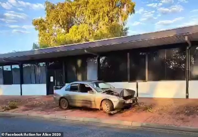 Car thefts leading to wrecks are a common sight on the streets of the Outback town of Alice Springs