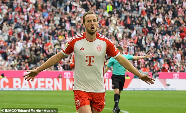 Harry Kane scored a hat-trick against Mainz to take his season tally to 36 goals
