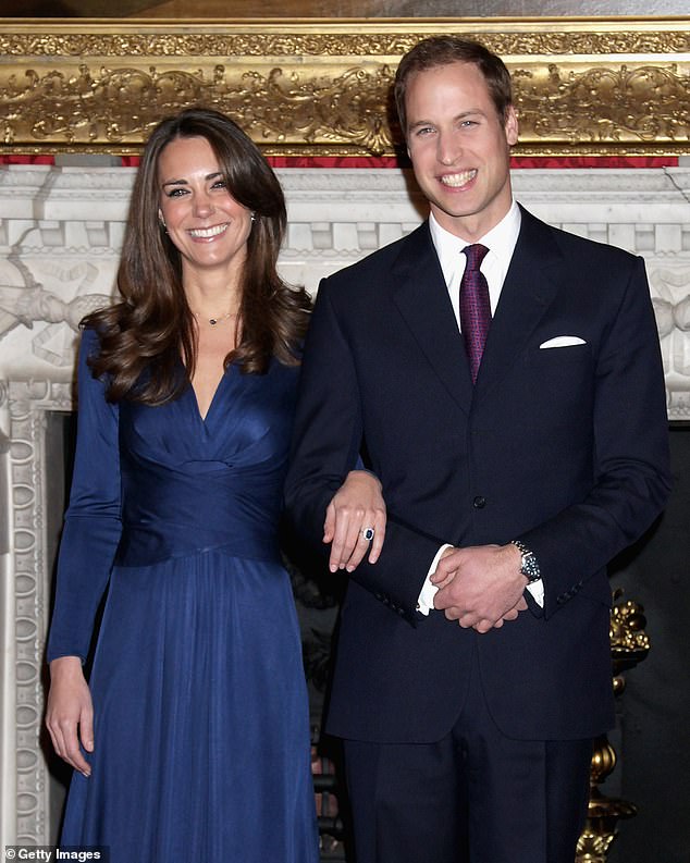 The Prince and Princess of Wales after Clarence House announced the couple's engagement