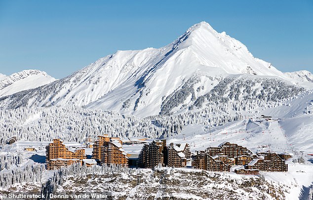 Cityscape of the city of Avoriaz in the Portes du Soleil in France