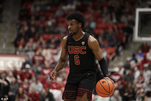 Bronny James played for USC this season after suffering cardiac arrest last summer