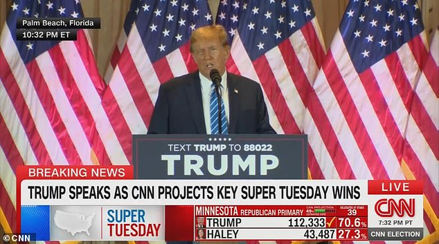 CNN shows Donald Trumps ENTIRE 20 minute victory speech after thumping