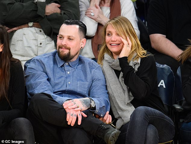 Cameron Diaz, 51, has been 'very emotional' and feels 'extremely lucky' to be a mum-of-two after secretly welcoming baby boy with husband Benji Madden, 45 (the couple pictured in 2015)