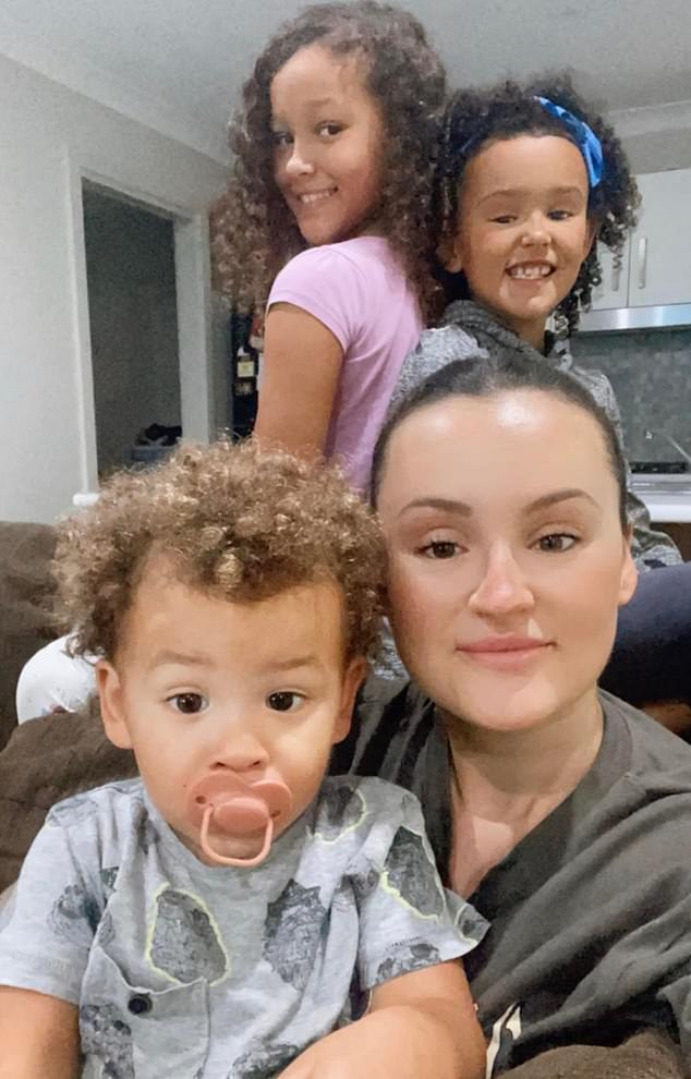 Talitha Akamarmoi, from Central Coast, NSW (pictured below right with her three children) was diagnosed with stage two colorectal cancer at the age of 29