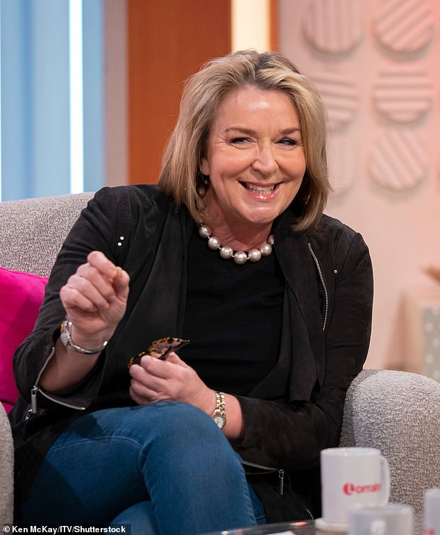 TV presenter Fern Britton, 66, tried to keep her appearance a secret by wearing sunglasses with dark frames