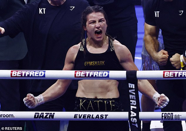 Katie Taylor (pictured) is responsible for not making the trilogy fight with Chantelle Cameron, Cameron claims