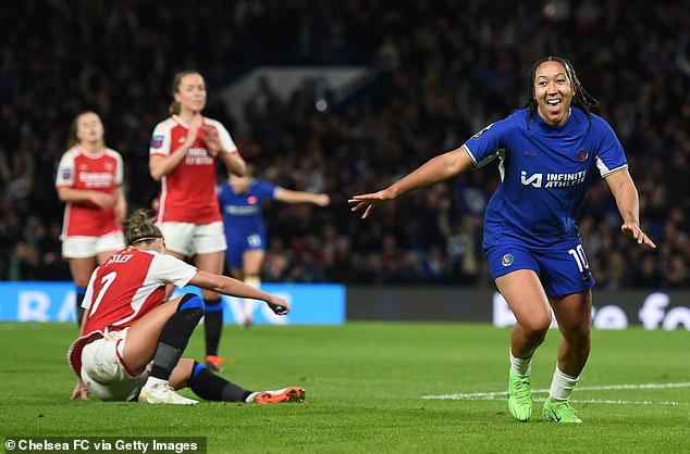 Lauren James shone at Stamford Bridge as Chelsea Women claimed a hugely valuable 3-1 victory over Arsenal