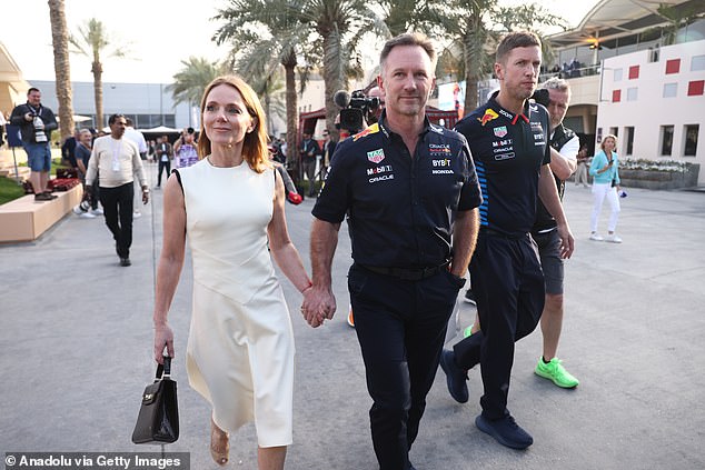 Geri Halliwell joined Horner on race day last week in a defiant show of support for her embattled husband