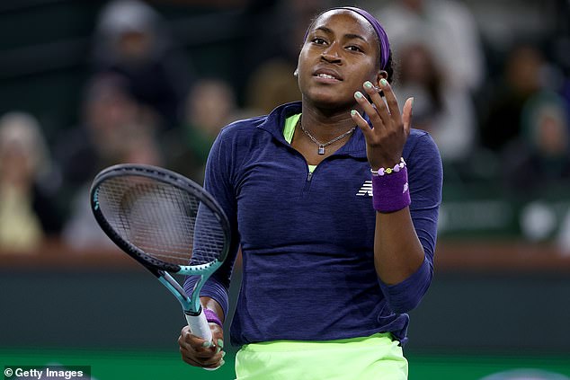 Coco Gauff was defeated by Maria Sakkari in the semi-finals of Indian Wells on Friday evening