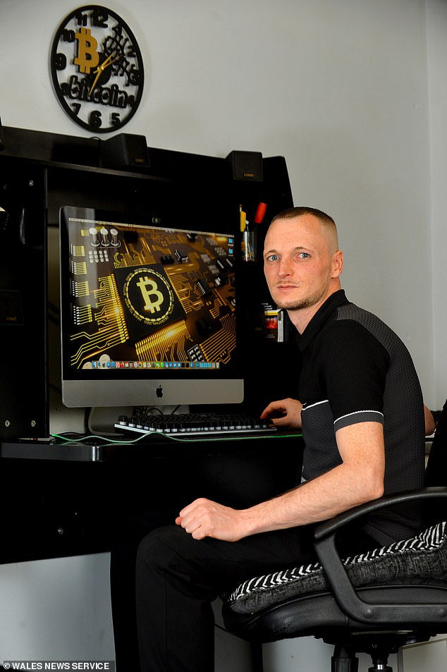 Computer expert James Howells (pictured), 38, who accidentally threw away his Bitcoin fortune, has seen its value rise to more than £450 million - and has launched a legal battle to get it back