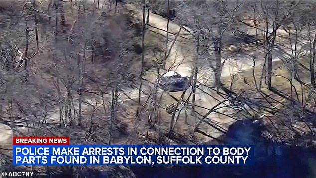 On Tuesday, days after the discovery, several arrests were made following a search of a home in Amityville, about a 15-minute drive from where the body parts were discovered.