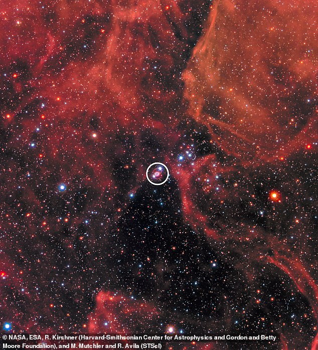 Supernova 1987A was the brightest supernova visible from Earth for more than 400 years.  Located in the Large Magellanic Cloud (pictured), a neighboring galaxy, it was so bright that it was even visible to the naked eye