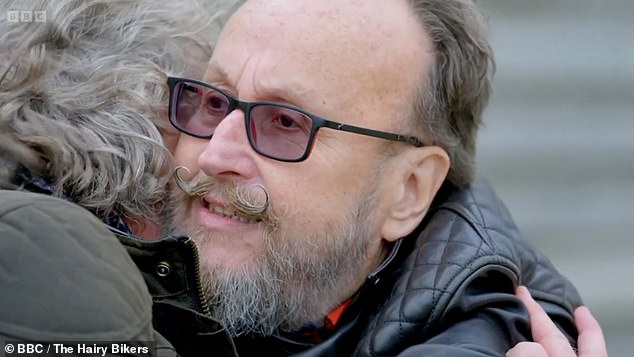 Dave Myers shares his heartbreaking final words on screen as his best friend Si King chokes back tears during the very last Hairy Bikers episode airing Tuesday night