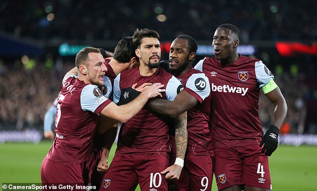 The Hammers advanced to the quarter-finals of the Europa League after defeating Freiburg