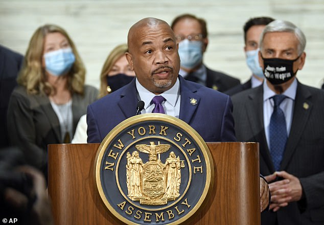 Heastie declined to answer questions Monday about his relationship with Rebecca Lamorte