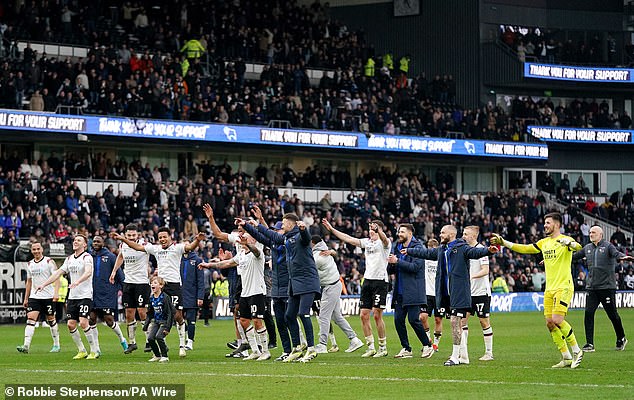 Derby got the better of Bolton in a clash between former top sides with promotion hopes