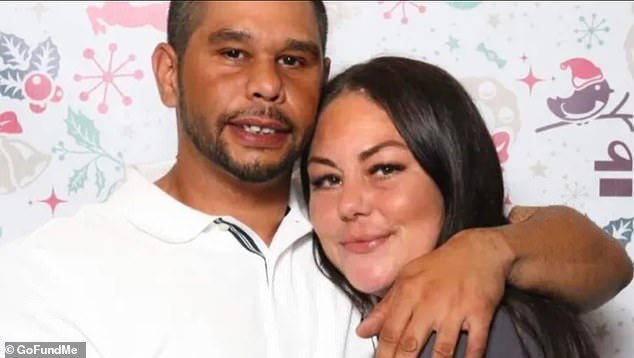 Neighbors have revealed how mother-of-four Jodie Robertson, 42, and her partner Kurt Saunders, 41, (pictured) were allegedly mowed down in front of her teenage daughter in a street brawl over dogs on Monday night.