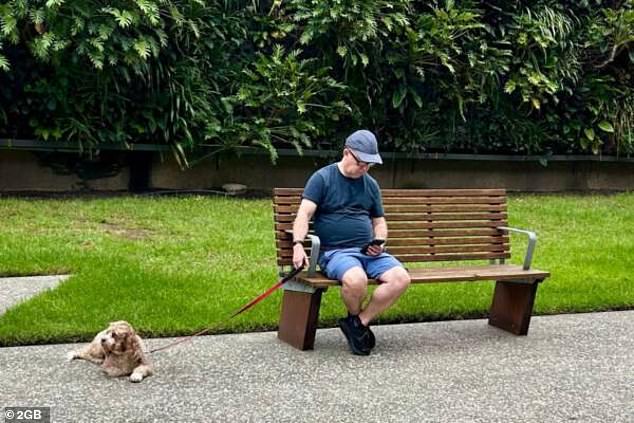 Former Qantas CEO Alan Joyce was seen relaxing in a park this week