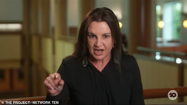 Jacqui Lambie gushed over the proposed new stadium to be built in Tasmania