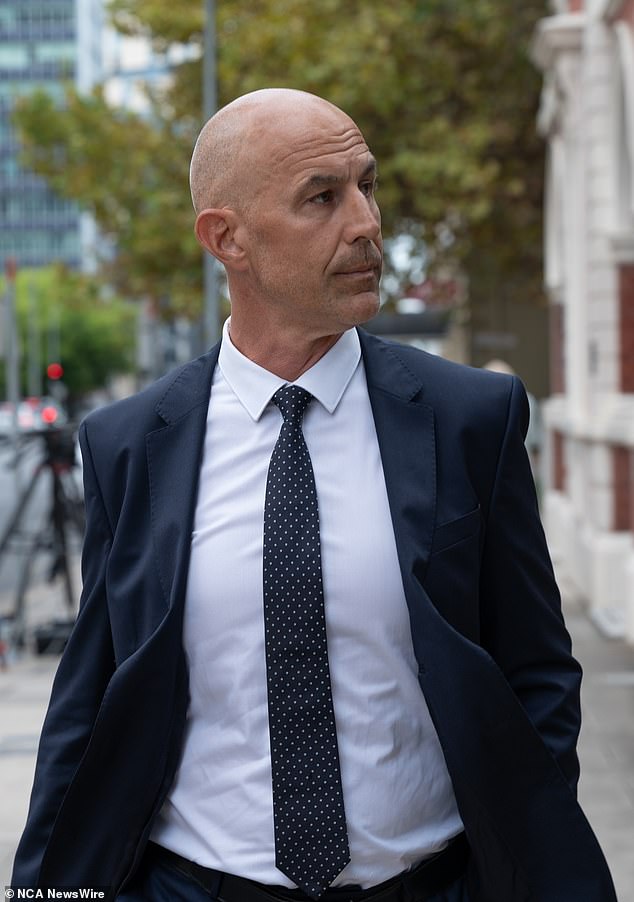 Tredrea (pictured outside court in Adelaide) lost his $192,500-a-year job at Nine after refusing to take the Covid vaccine