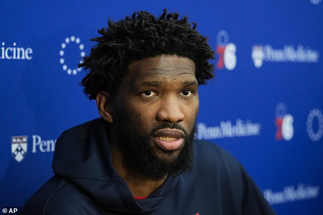 Joel Embiid hasn't played for the Sixers since Jan. 30 after undergoing meniscus surgery