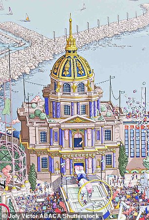 French artist Ugo Gattoni's promotional posters for the Olympic Games, featuring the Eiffel Tower, Les Invalides and the Grand Palais, were unveiled yesterday