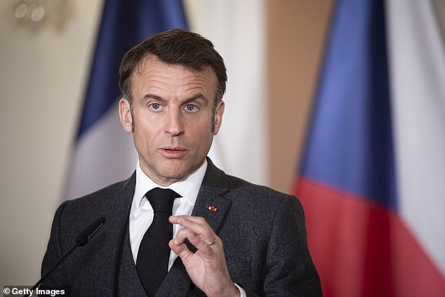 Conservatives and liberals alike have expressed anger after one of Emmanuel Macron's ministers confirmed that Paris wanted to 'sympathetically' set up a national pavilion in the center of the military complex at Riyadh's request (File Photo)