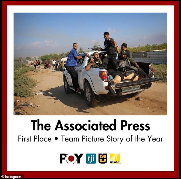 The winning AP photo of Shani Louk's lifeless body being carried back to Gaza by her killers