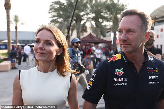 Geri surprised the F1 world when she arrived in Bahrain just hours after the leak of the WhatsApp messages, allegedly sent by her husband, which were called 'inappropriate'.