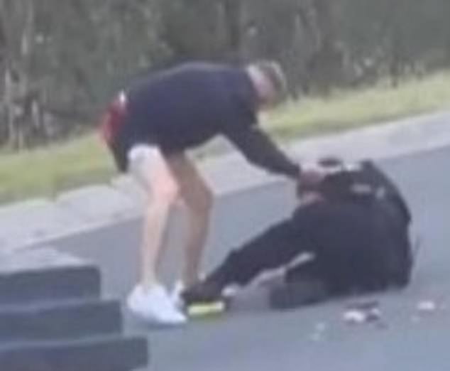 Gold Coast police brawl Watch the wild moment thug Noah